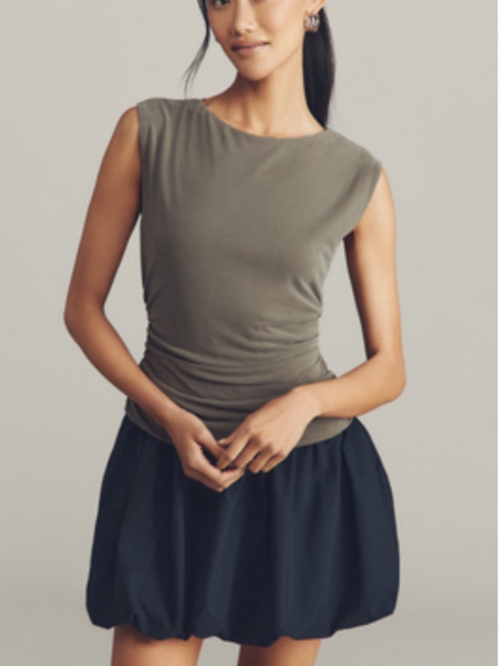 By Antropologie Bubble Twofer Mini Dress. Size S. MSRP $158